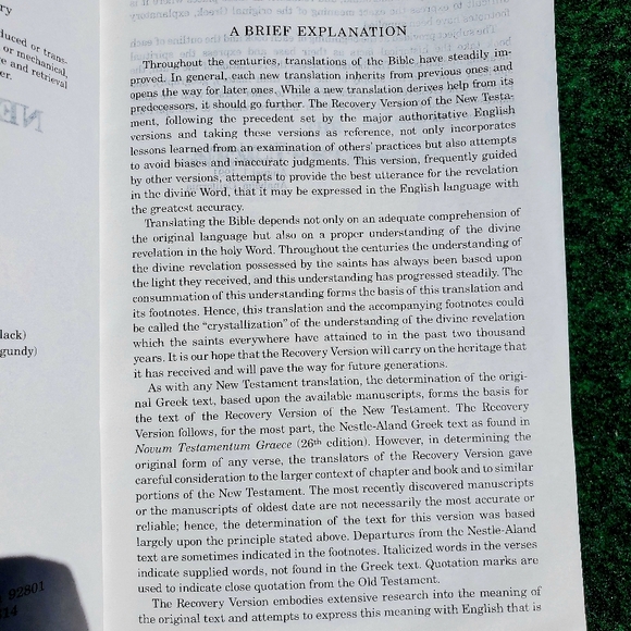 Bible New Testament Recovery Version by Living Stream Ministry 1991, Paperback - Picture 9 of 13